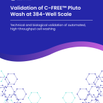 384-well application note for centrifuge-free cell washing